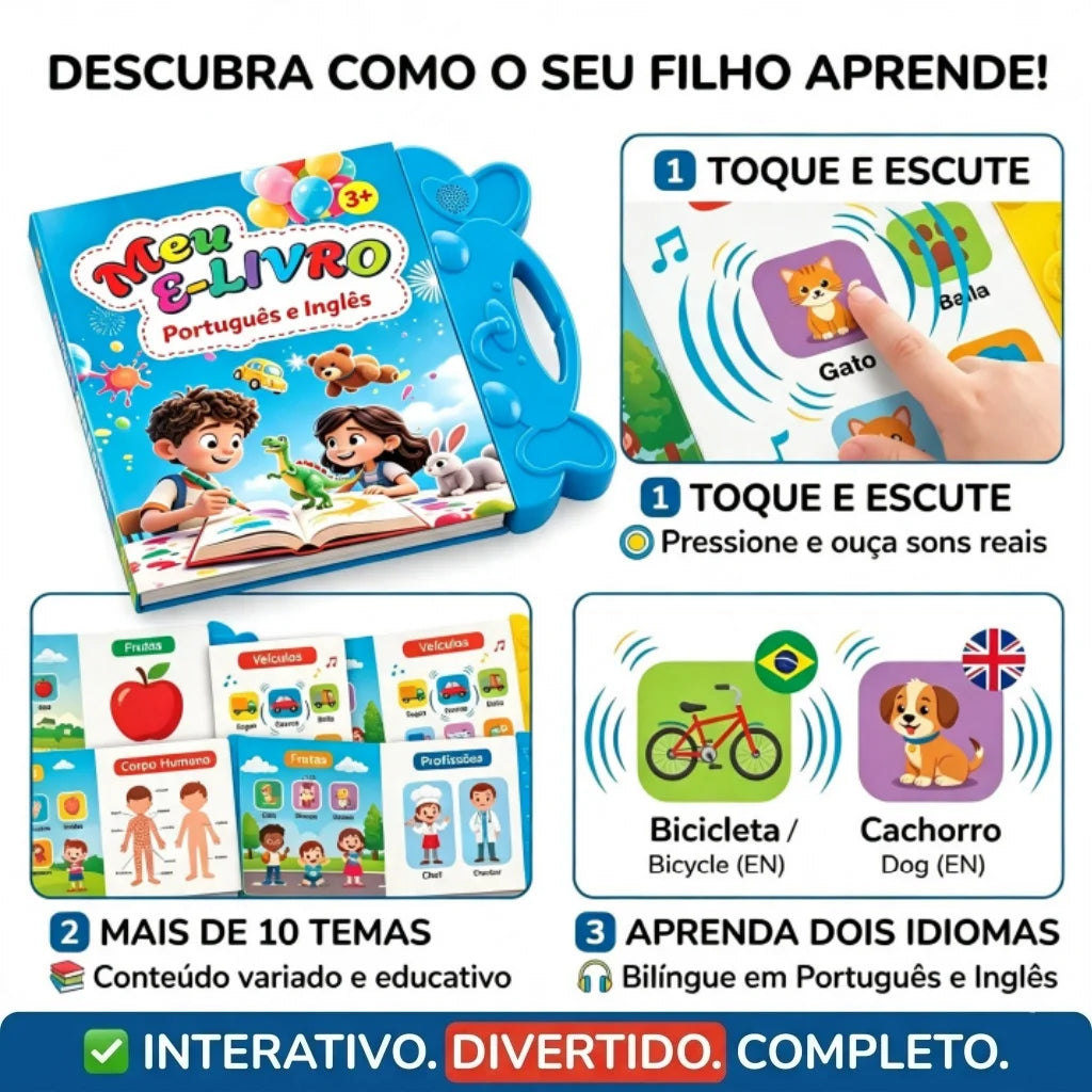 Meu Livro Falante Kandeli (Inglês e Português)
