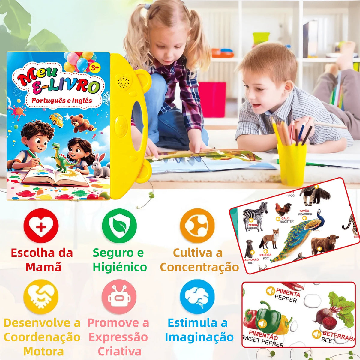 Meu Livro Falante Kandeli (Inglês e Português)